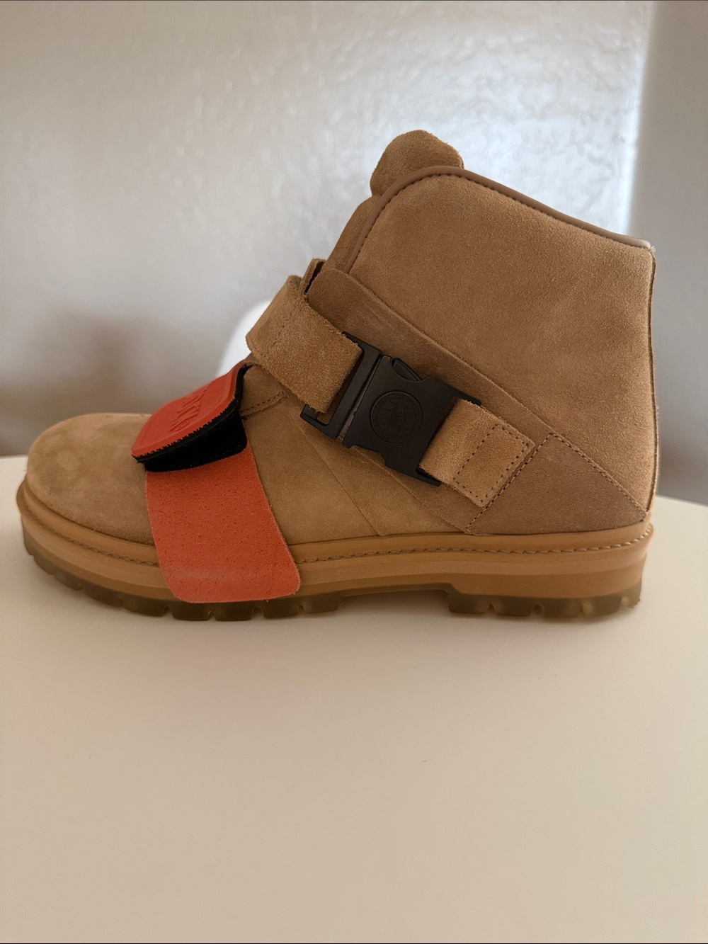 Rick Owen’s X Birkenstock Hancock Rotterhiker Extro Boots Tan/Orange Sz 40